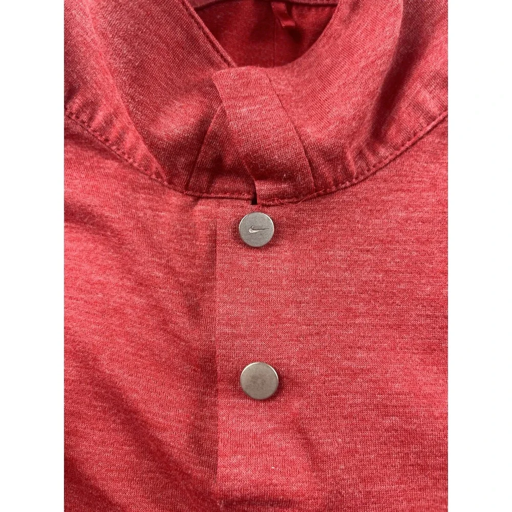 Nike Tiger Woods Collection Men's‎ L Red Dri-FIT Golf Polo Shirt 685859-687